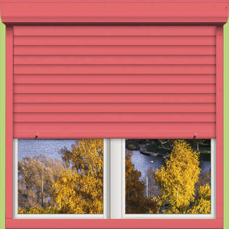 Рольставни розовые