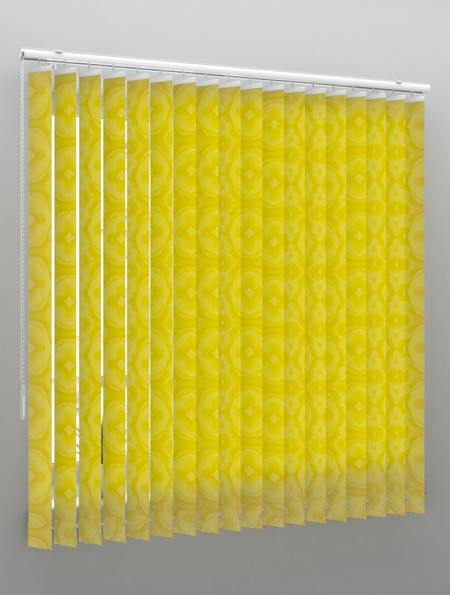 Желтые вертикальные жалюзи