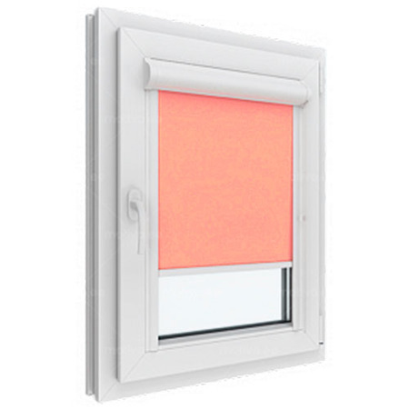 Автоматические рулонные шторы розовые