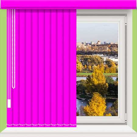 Вертикальные жалюзи ярко-розового цвета