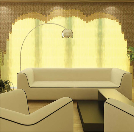 Мультифактурные жалюзи желтые